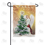 America Forever Winter Angel Garden Flag