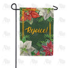 America Forever Poinsettia Rejoice Garden Flag