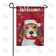 America Forever Santa Beagle Garden Flag
