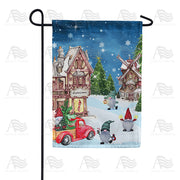 America Forever Gnome Winter Wonderland Garden Flag