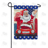 America Forever Santa's New Ride Garden Flag