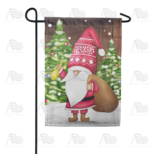 America Forever Gnome Bell Ringer Garden Flag