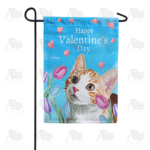 America Forever Valentine Calico Garden Flag