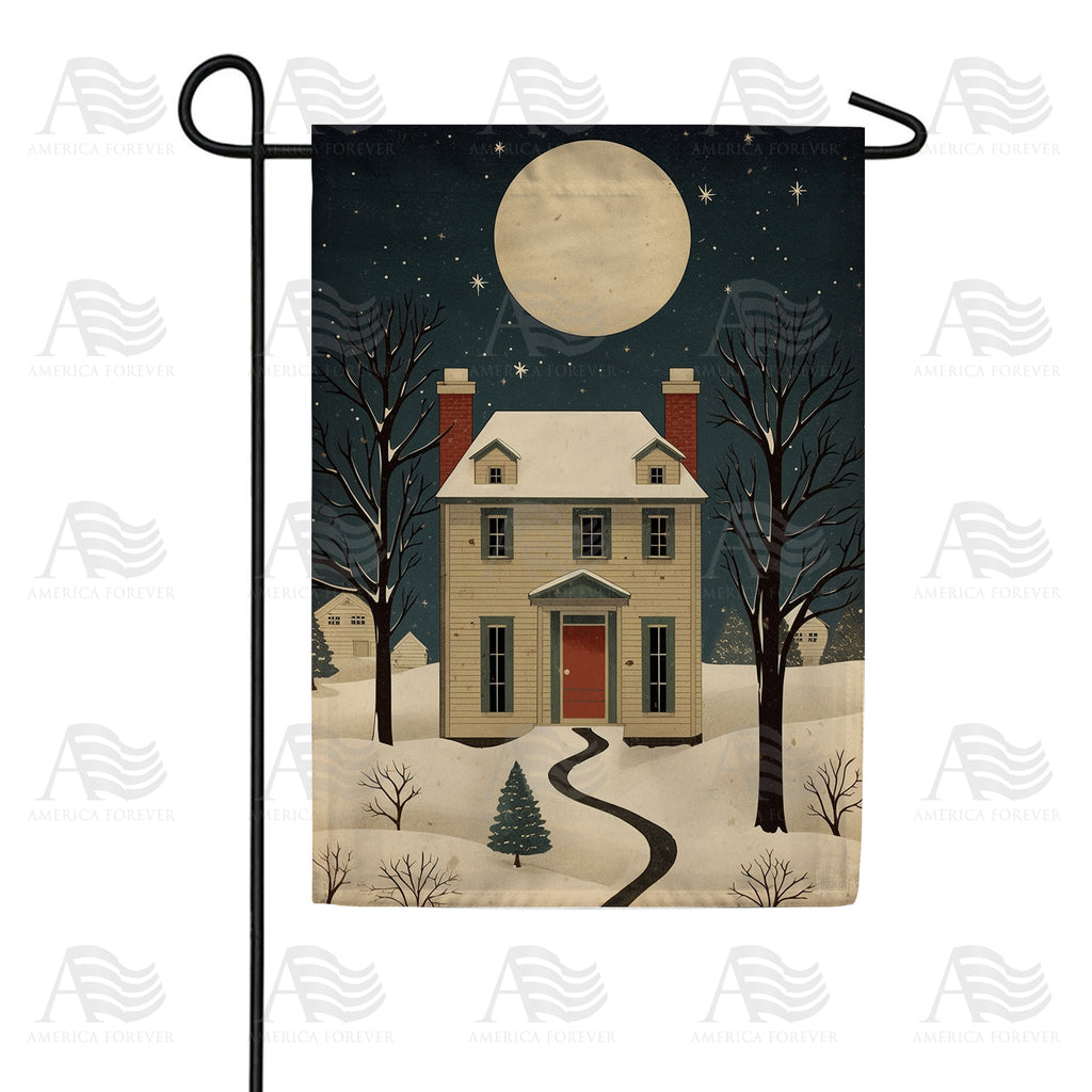 America Forever Warm & Cozy At Home Garden Flag