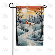 America Forever Winter Path To Home Garden Flag