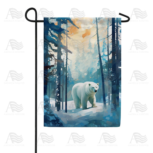 America Forever Polar Bear Garden Flag