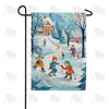 America Forever Winter Neighborhood Fun Garden Flag