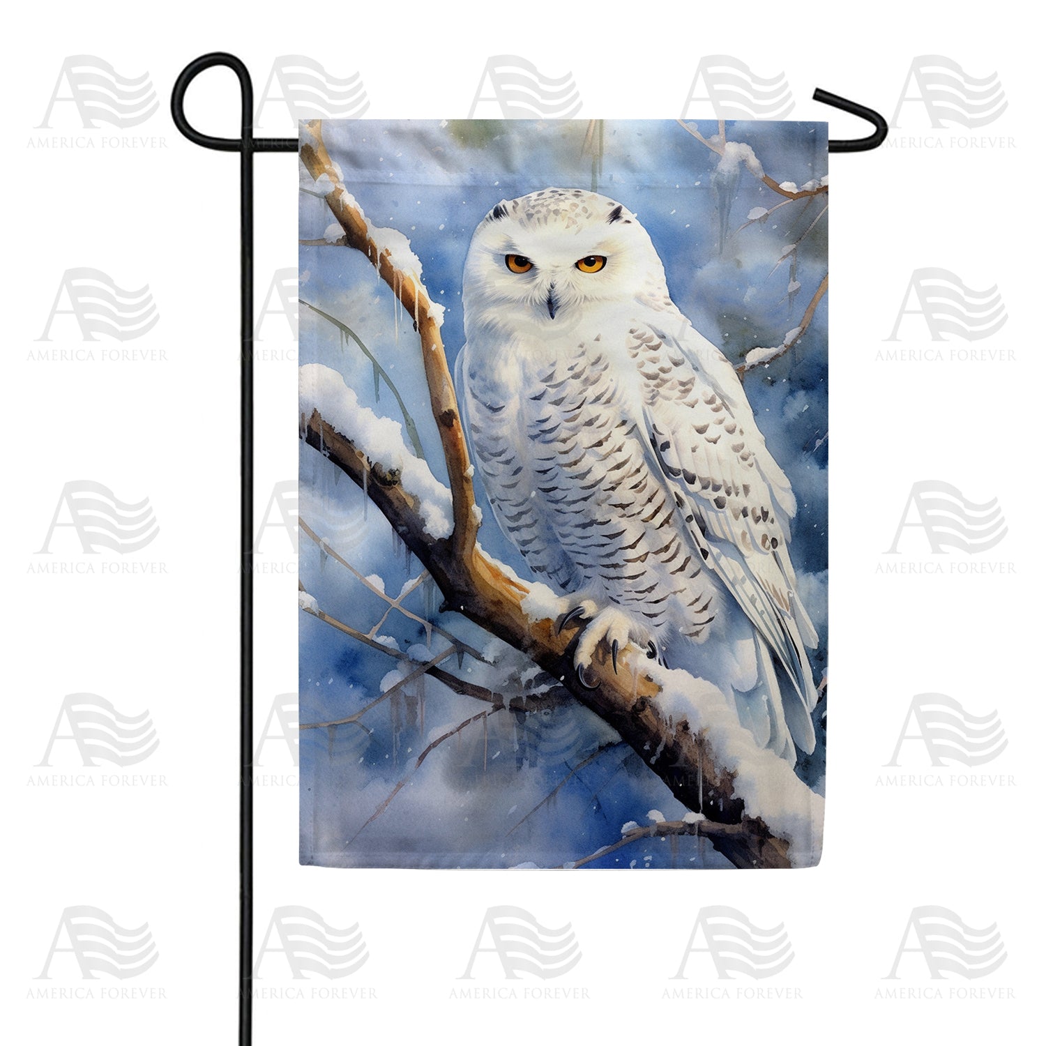 America Forever Snowy Owl Garden Flag