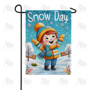 America Forever Joyful Snow Day Celebration Garden Flag