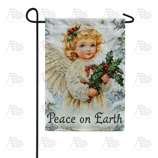 America Forever Christmas Angel Peace On Earth Garden Flag