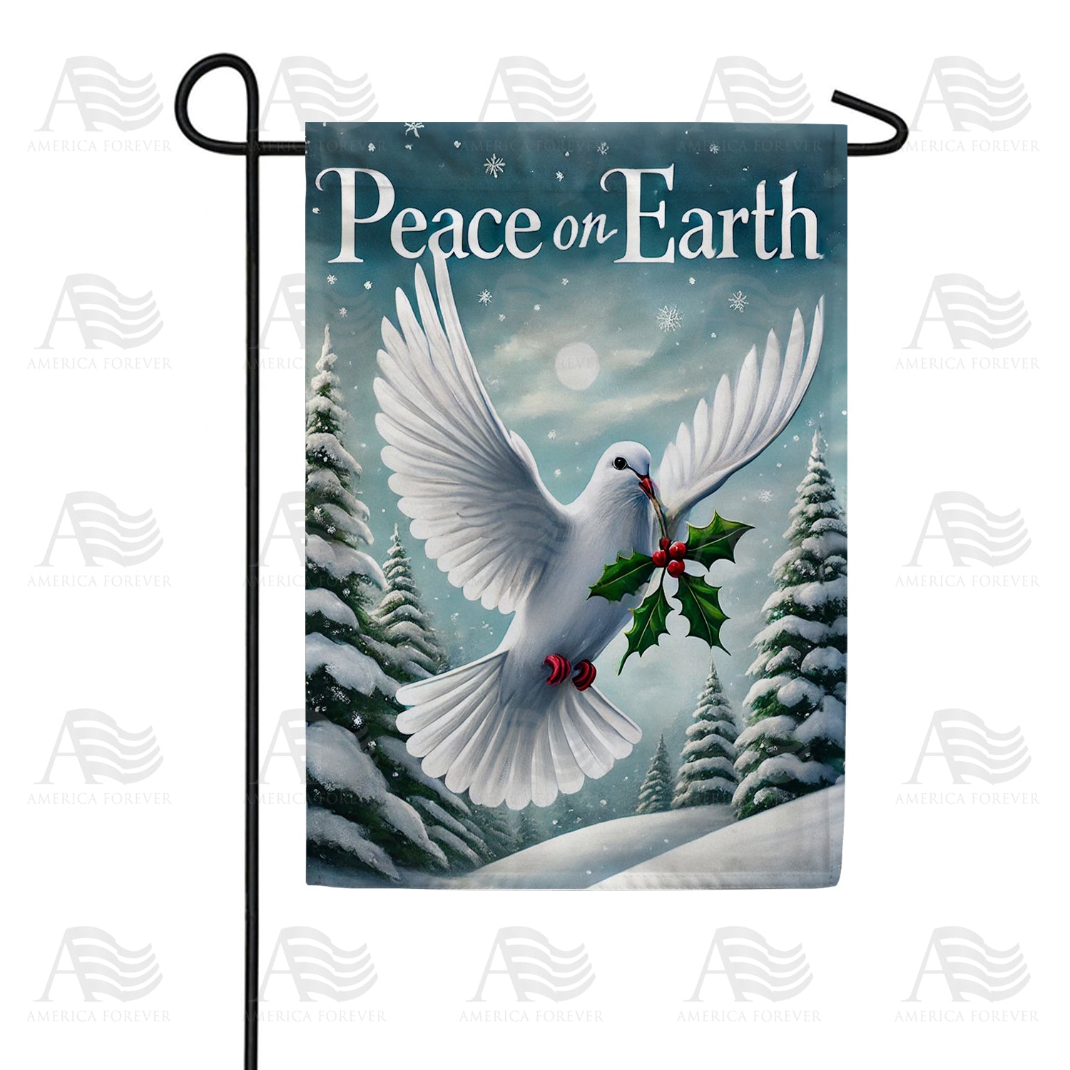 America Forever Peace Dove Christmas Garden Flag