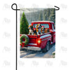 America Forever Christmas Beagles in Truck Garden Flag