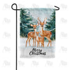 America Forever Winter Deer Family Christmas Garden Flag