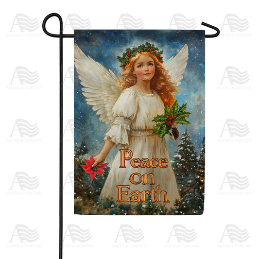 America Forever Christmas Angel Peace Garden Flag