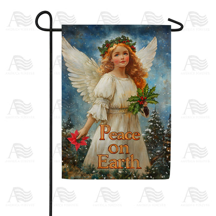 America Forever Christmas Angel Peace Garden Flag