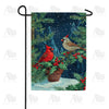 America Forever Winter Cardinals Holly Berries Garden Flag