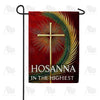 Hosanna Cross Palm Sunday Garden Flag - Double Sided - 12.5" x 18"