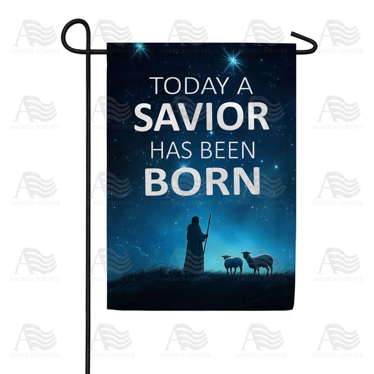 America Forever Shepherd's Nativity Christmas Garden Flag