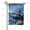 Snow Mermaid Garden Flag