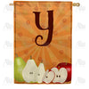 America Forever Apples & Pears Monogram House Flag