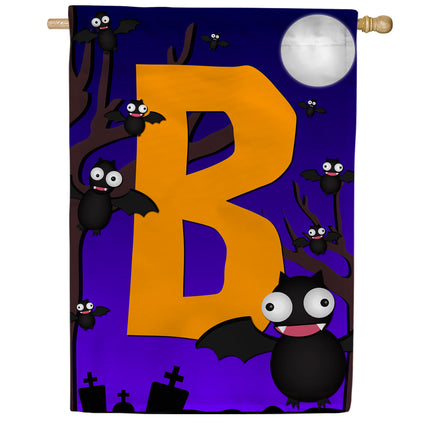 America Forever Crazy Bat Party Monogram House Flag