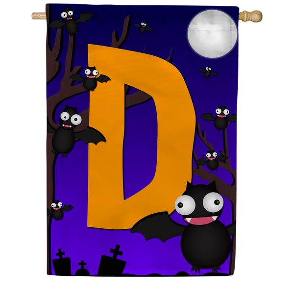 America Forever Crazy Bat Party Monogram House Flag