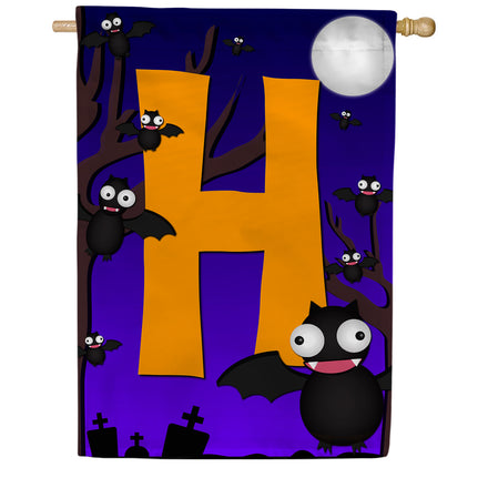 America Forever Crazy Bat Party Monogram House Flag