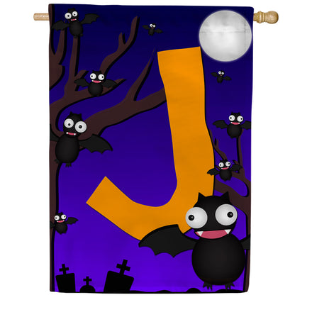 America Forever Crazy Bat Party Monogram House Flag