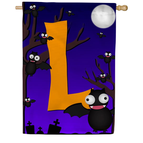 America Forever Crazy Bat Party Monogram House Flag