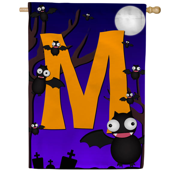 America Forever Crazy Bat Party Monogram House Flag