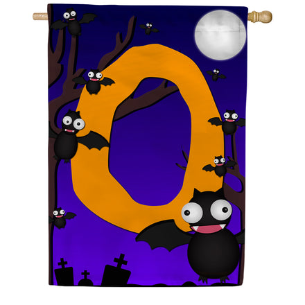 America Forever Crazy Bat Party Monogram House Flag