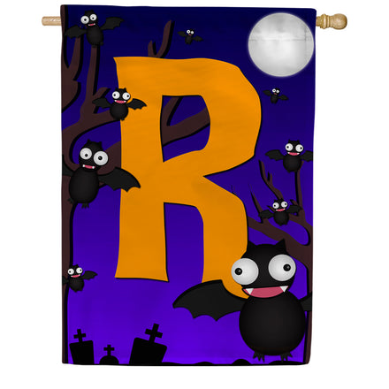 America Forever Crazy Bat Party Monogram House Flag