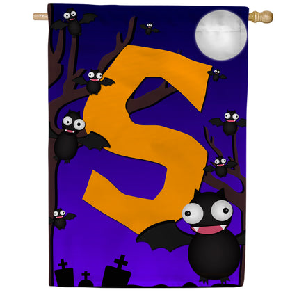 America Forever Crazy Bat Party Monogram House Flag