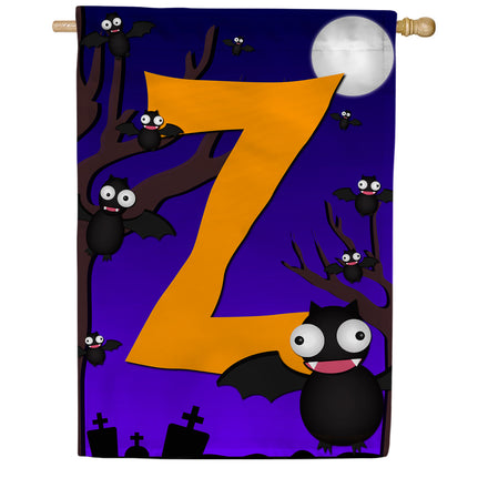 America Forever Crazy Bat Party Monogram House Flag