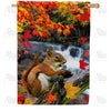 America Forever Squirrel At Waterfall House Flag