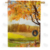 America Forever Fall Squirrel Playground House Flag