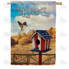 America Forever Flight To Patriotic Birdhouse House Flag