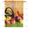 America Forever Give Thanks Cardinal House Flag