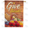 America Forever Horn Of Plenty Thanksgiving House Flag