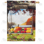 America Forever Harvest Blessings Swing House Flag