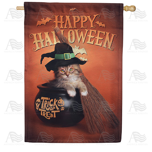 America Forever Too Cute To Spook House Flag