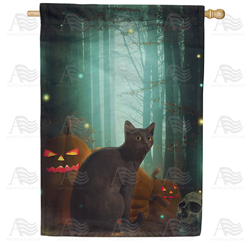 America Forever Mystical Forest House Flag