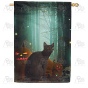 America Forever Mystical Forest House Flag