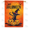 America Forever Sassy Halloween Kitty House Flag