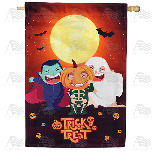 America Forever Little Goblins House Flag