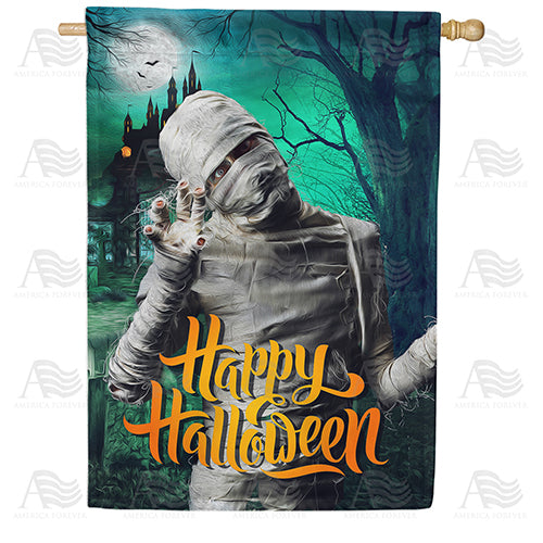 America Forever Mummy Hello House Flag