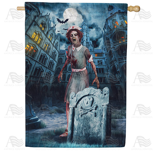 America Forever Working The Graveyard Shift House Flag