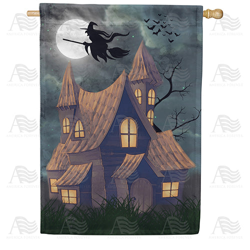 America Forever Beware The Witching Hour House Flag