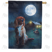 America Forever The Light Of The Harvest Moon House Flag