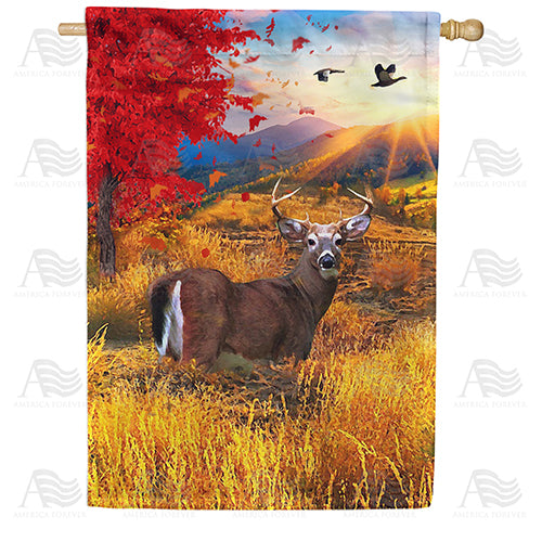 America Forever Deer Rutting Season House Flag